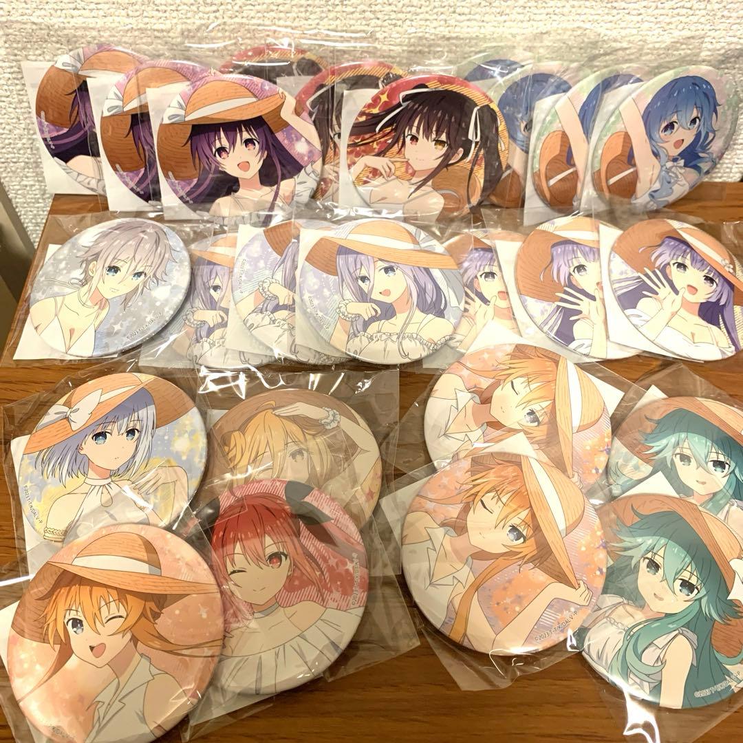 デート・ア・ライブ　くじ引き堂　缶バッジ　25個