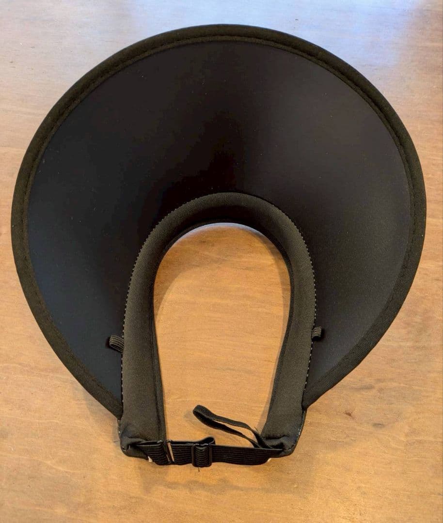 【新品】サンバイザー　折り畳み　紫外線　サンカット　ブラック　UV 帽子　ゴルフ