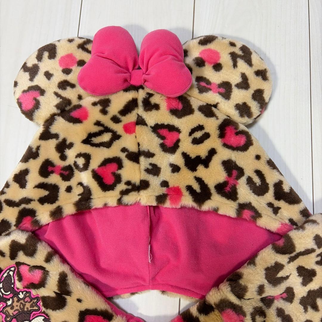 ヒョウ柄　ディズニー　ファンキャップ　マフラー