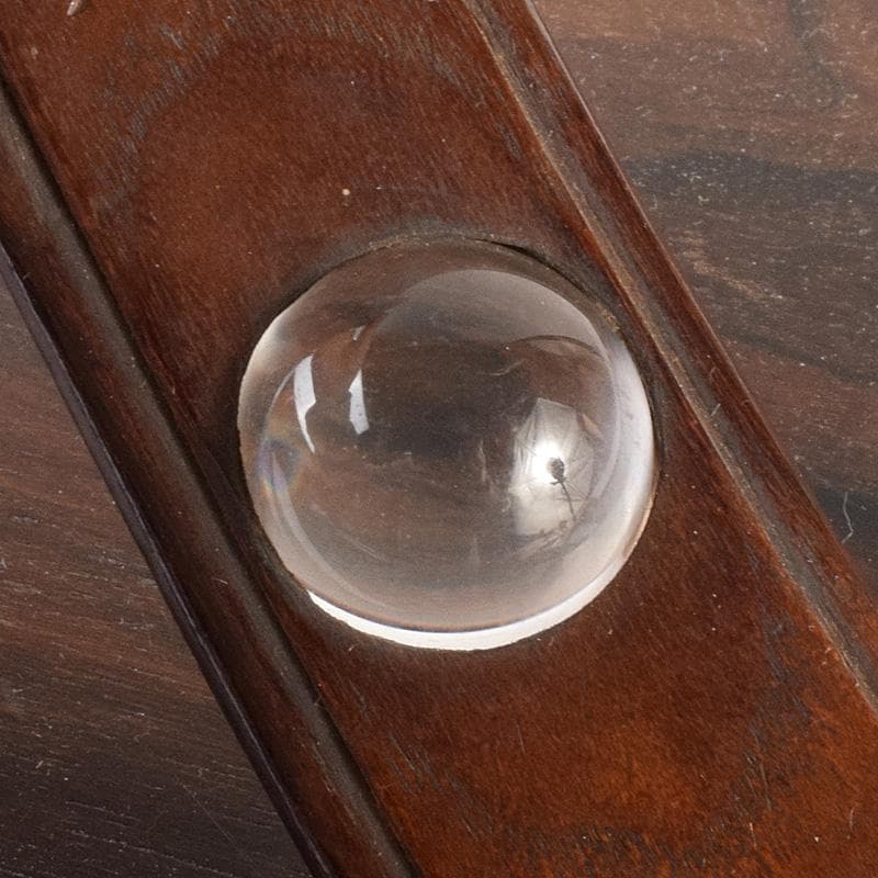 仏教美術　桑製水晶装飾　漢文刻　如意　前大徳　中村戒仙　書付箱　M　R7541