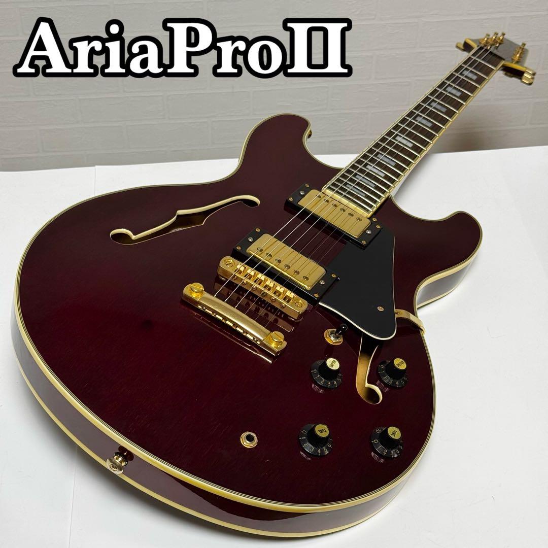 【訳あり】Aria ProⅡ TA-Ⅲ セミアコースティックギター セミアコ