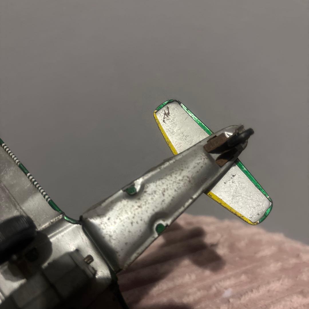 ゼロ戦　ブリキ　戦闘機　玩具　レトロ　零戦　当時物　零式艦上戦闘機　0-12