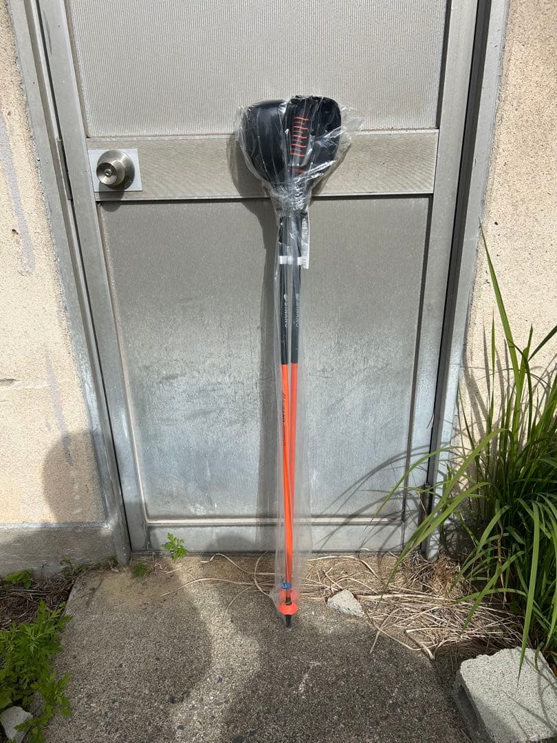 SHINANO スキー用ストック オレンジ　パンチガード付き