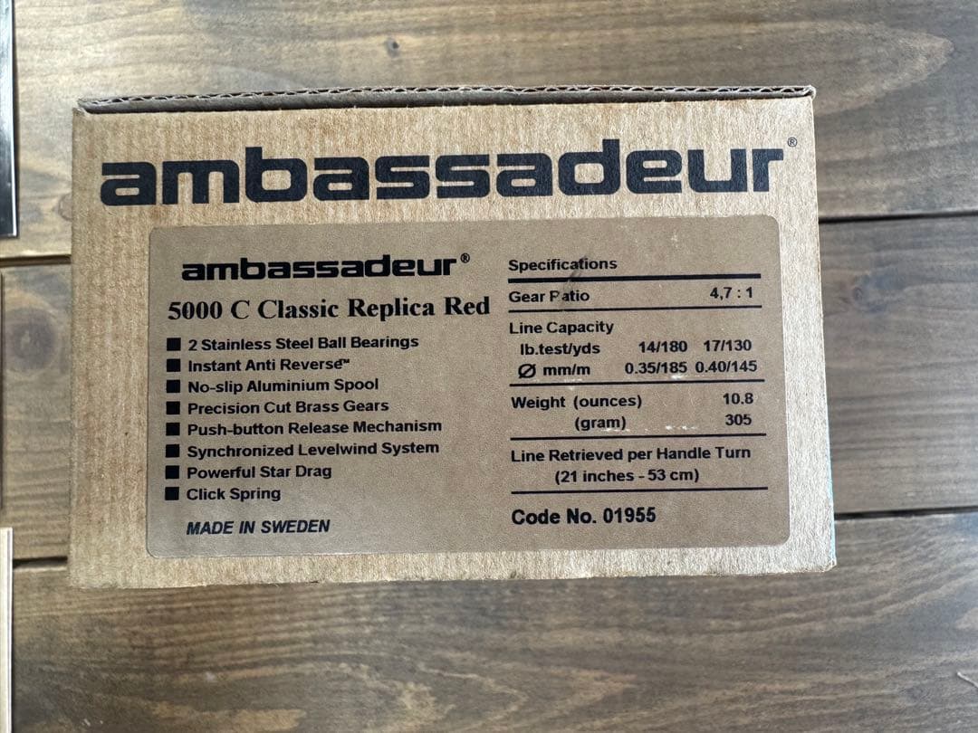 超激レア　新品　復刻Ambassadeur クラッシックレッド5000Ｃ