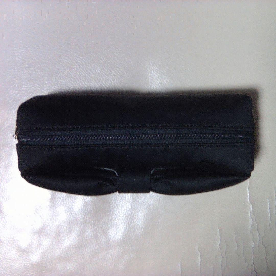 Mary Quant 黒 リボン付き 筆箱