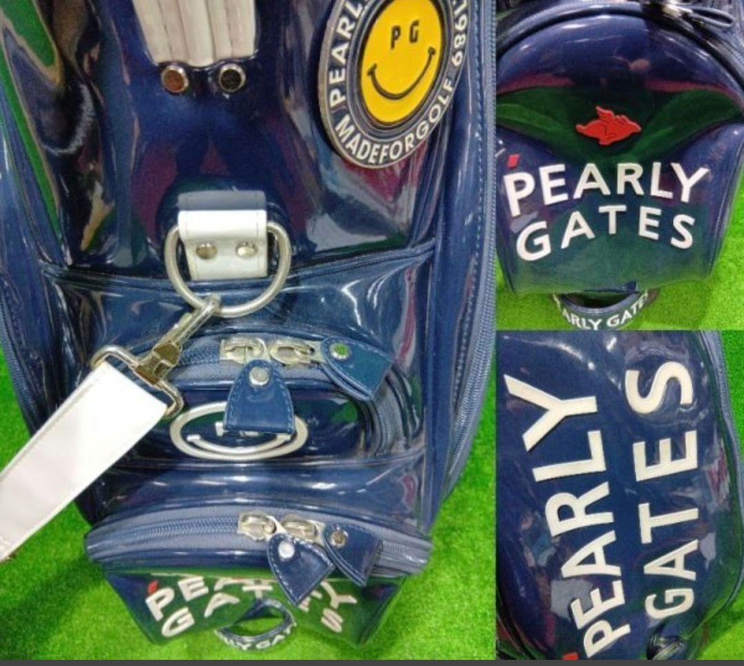 パーリーゲイツ 「超人気商品」 エナメル/キャディバッグ フードカバー付