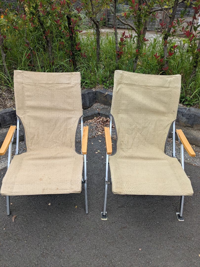 スノーピーク　ローチェア30　カーキ　2脚セット旧タイプ　廃盤品キャンバス