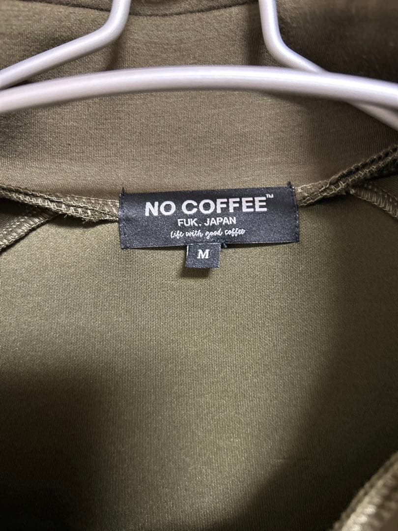 【美品】NO COFFEE フルジップトラックジャケットパーカーM メンズL相当