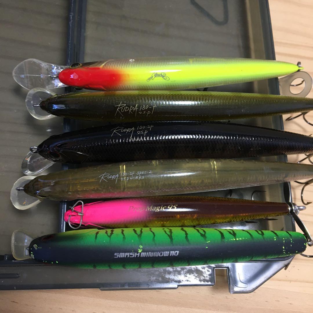 ルアー8個セット（ルドラ、レイダウンミノー他）