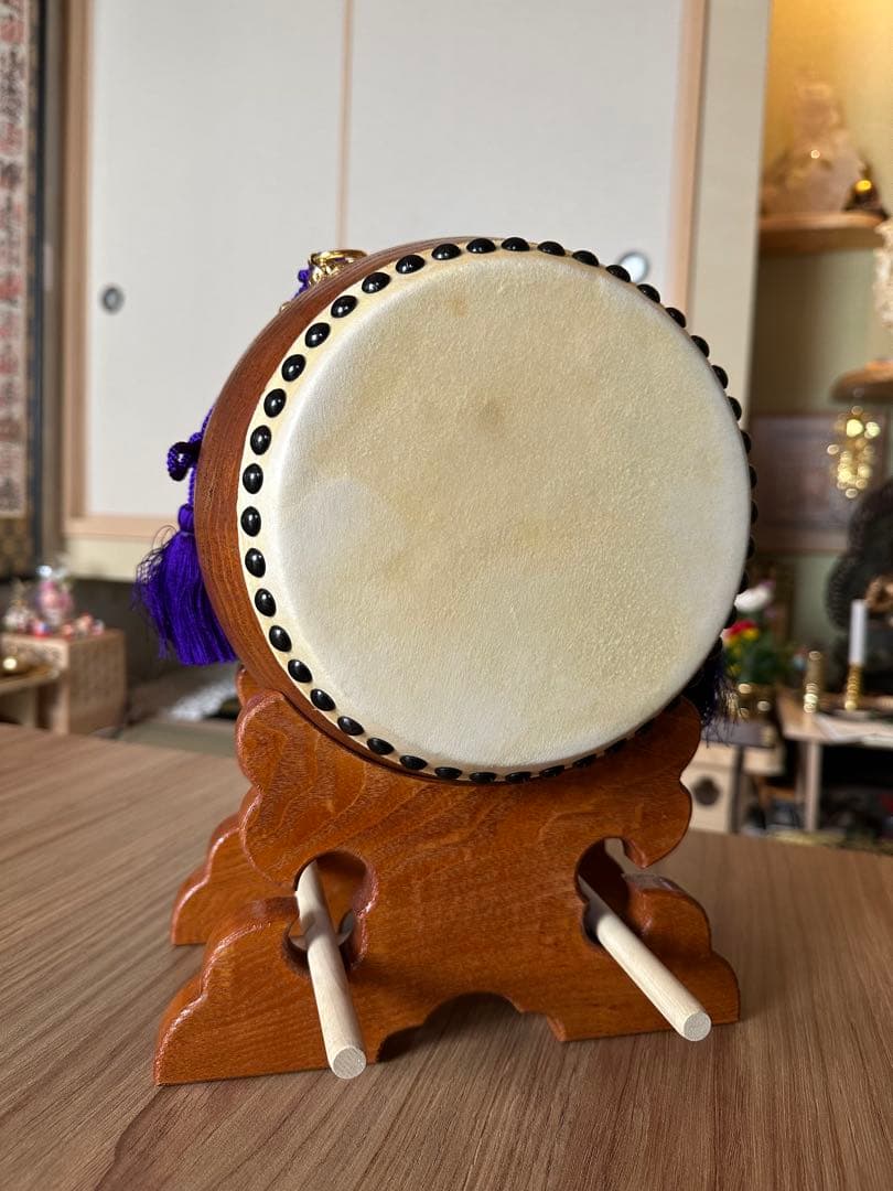 【amahiroさん専用　和太鼓 】太鼓一式 廣崎賢太郎商店 バチ付き