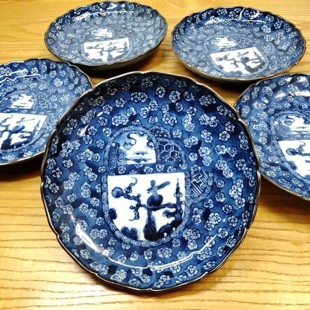 ☆ 加藤利昌 清水焼 染付中皿