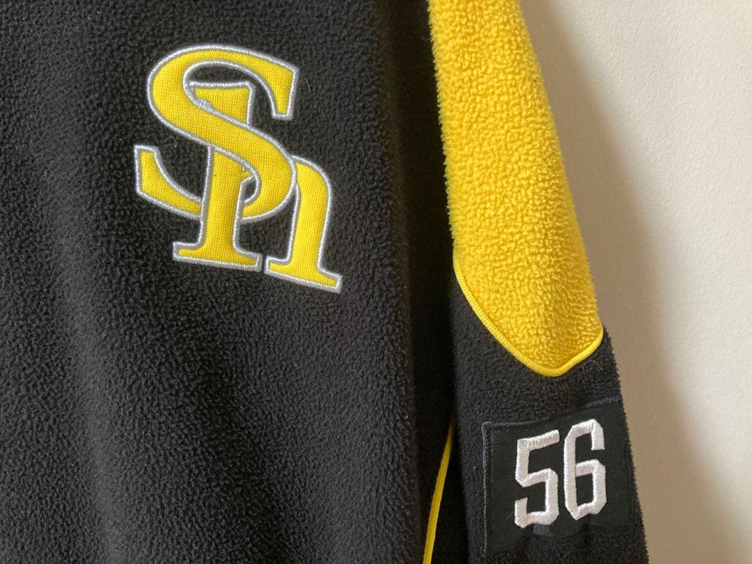 【実使用】マジェスティック フリース 福岡ソフトバンクホークス XL 56