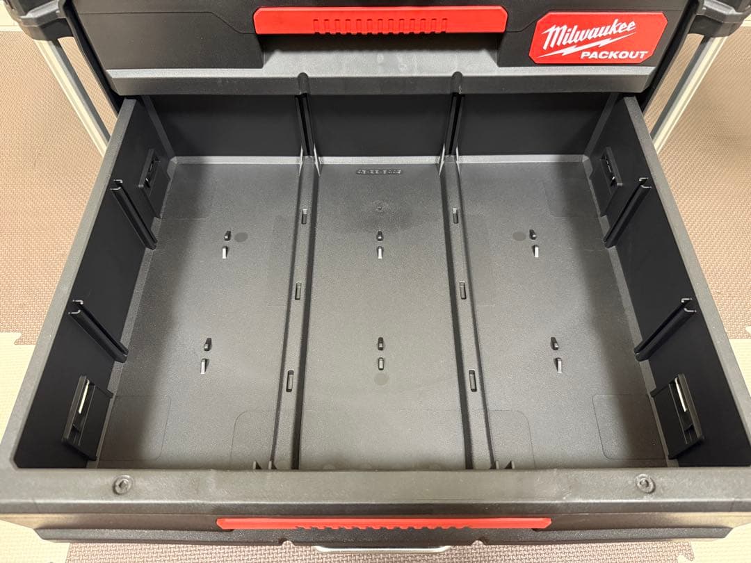 新品未使用 ミルウォーキー パックアウト 3段引き出し ツールボックス ブラック