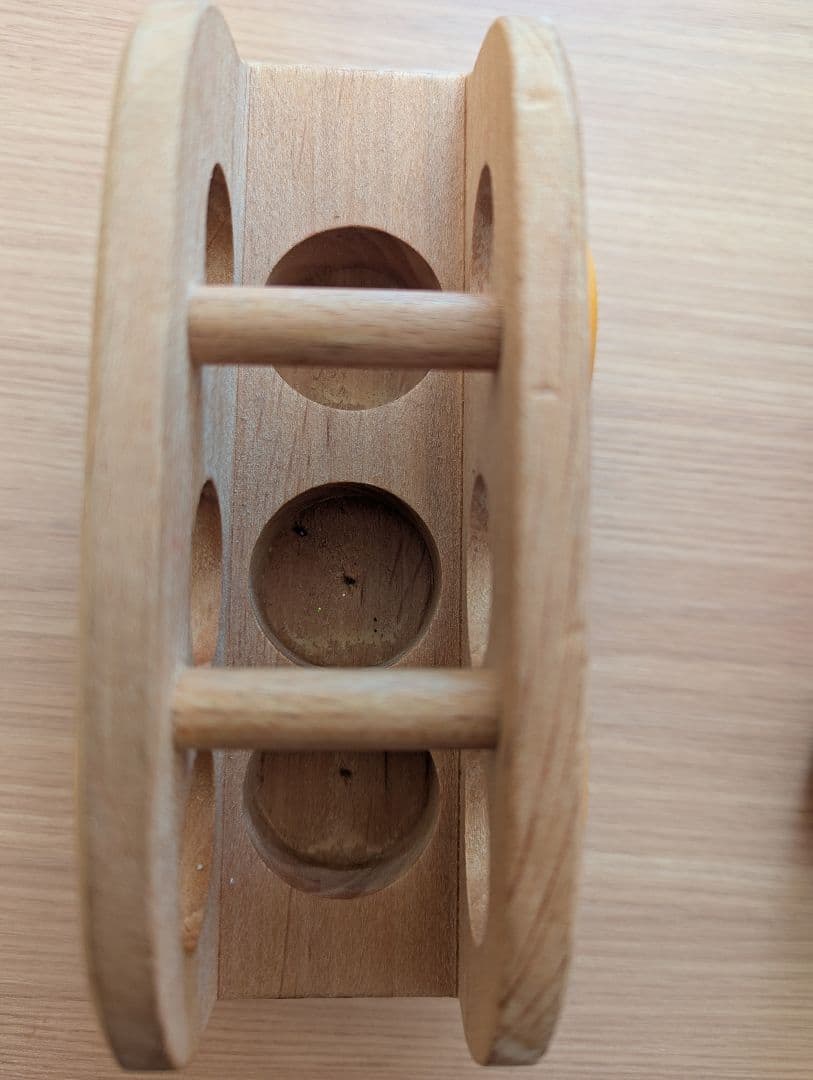 木製カラフル車おもちゃ3台セット　グリムス