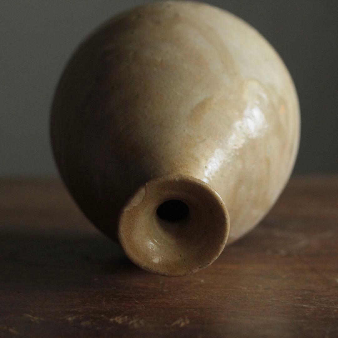 李朝 堅手 瓶 朝鮮美術 古美術 古道具 アンティーク 飾り壺