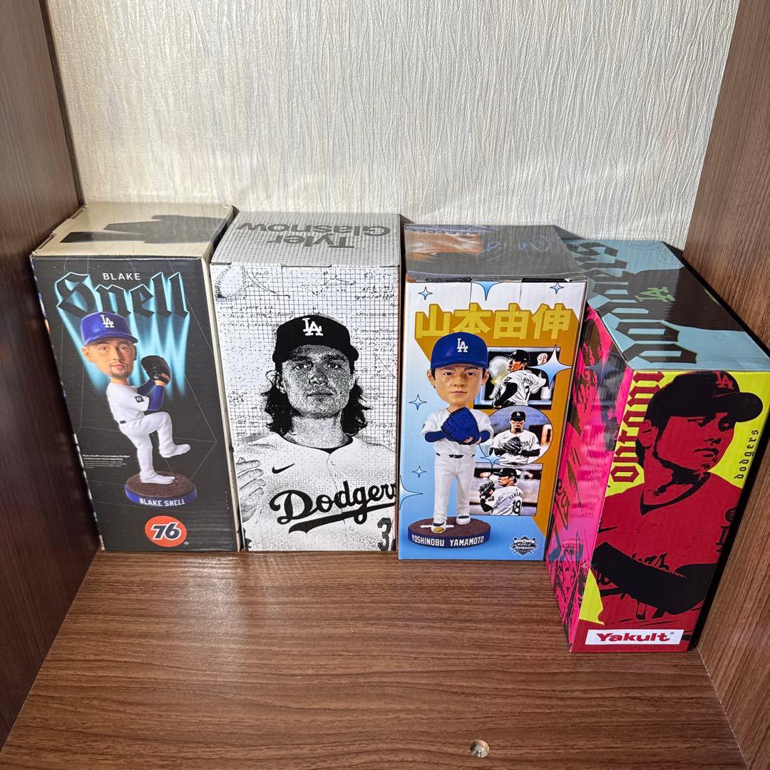 ドジャース先発BIG4ボブルヘッドセット