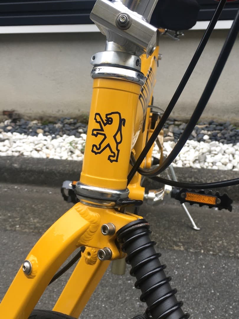 ○[ほぼ超美品] プジョ－ Pacific 18 折り畳み自転車 2002年 黄