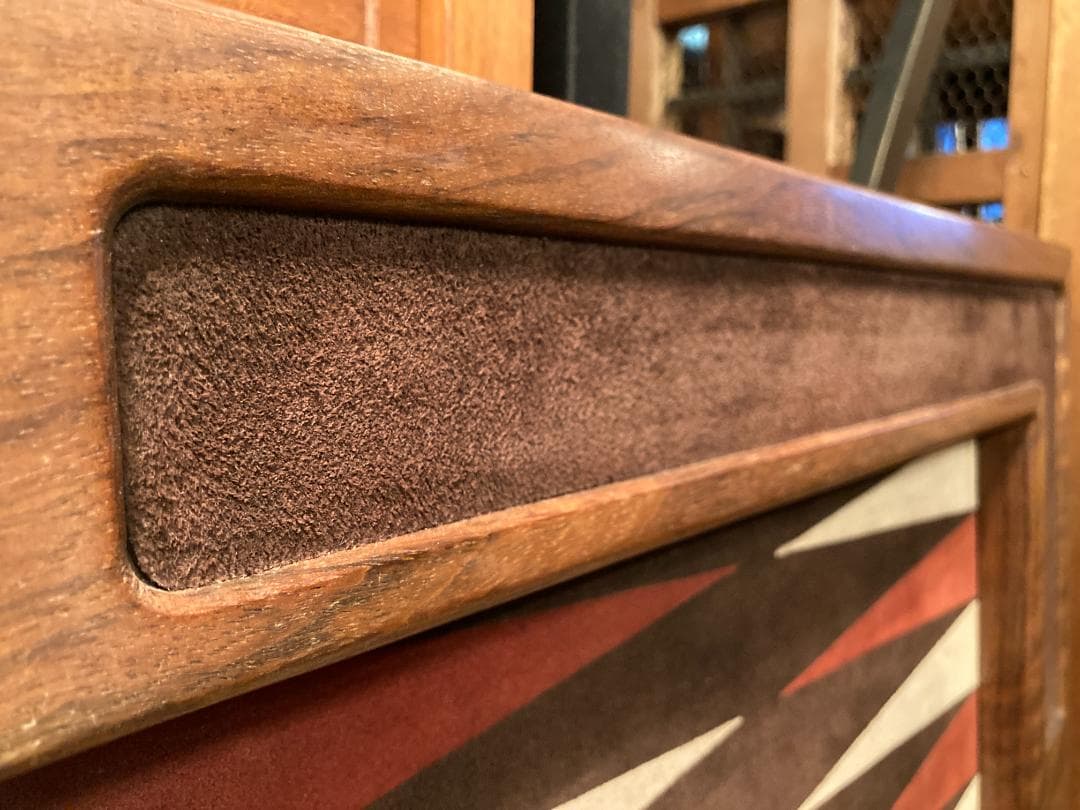 アンティーク☆バッグギャモン／テーブルトップボード／マホガニー無垢・ヌバック