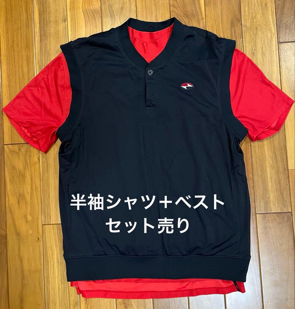Nike Tiger Woods DRI-FIT 半袖シャツ+ベストＭセット売り