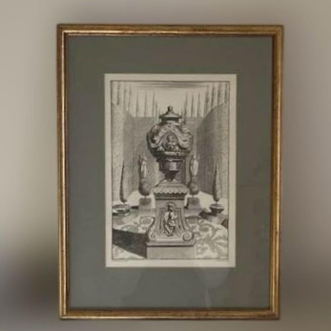 J: Schynoet 庭園の絵画 プリント ヴィンテージ