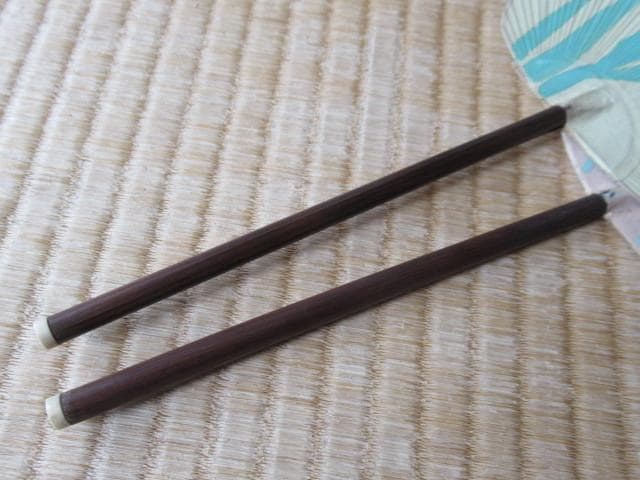 美品 大正時代◆西村青歸 直筆 日本画『グラジオラス・イチョウ』団扇うちわ 2枚