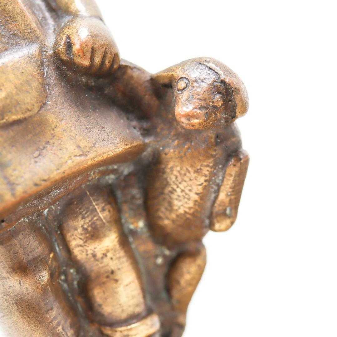 F. RECOURT モーリス・フレクール テディベアを持つ少女像 ブロンズ