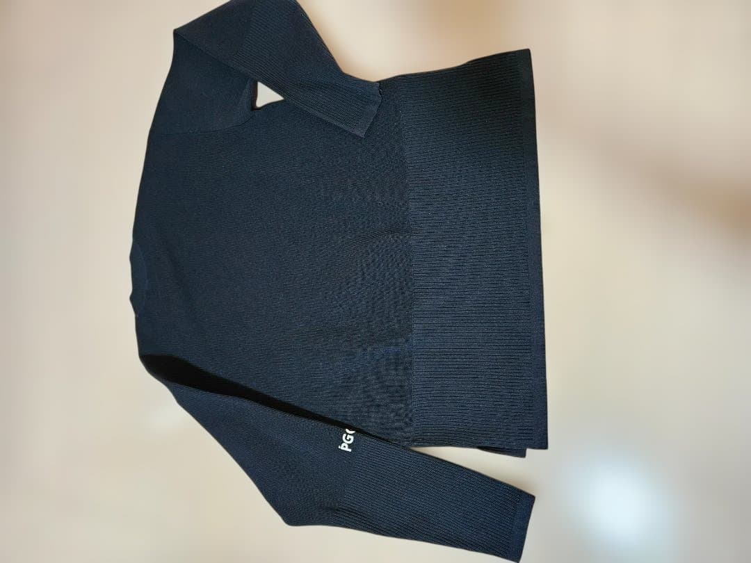 パーリーゲイツPGG 黒リブセーターsize6