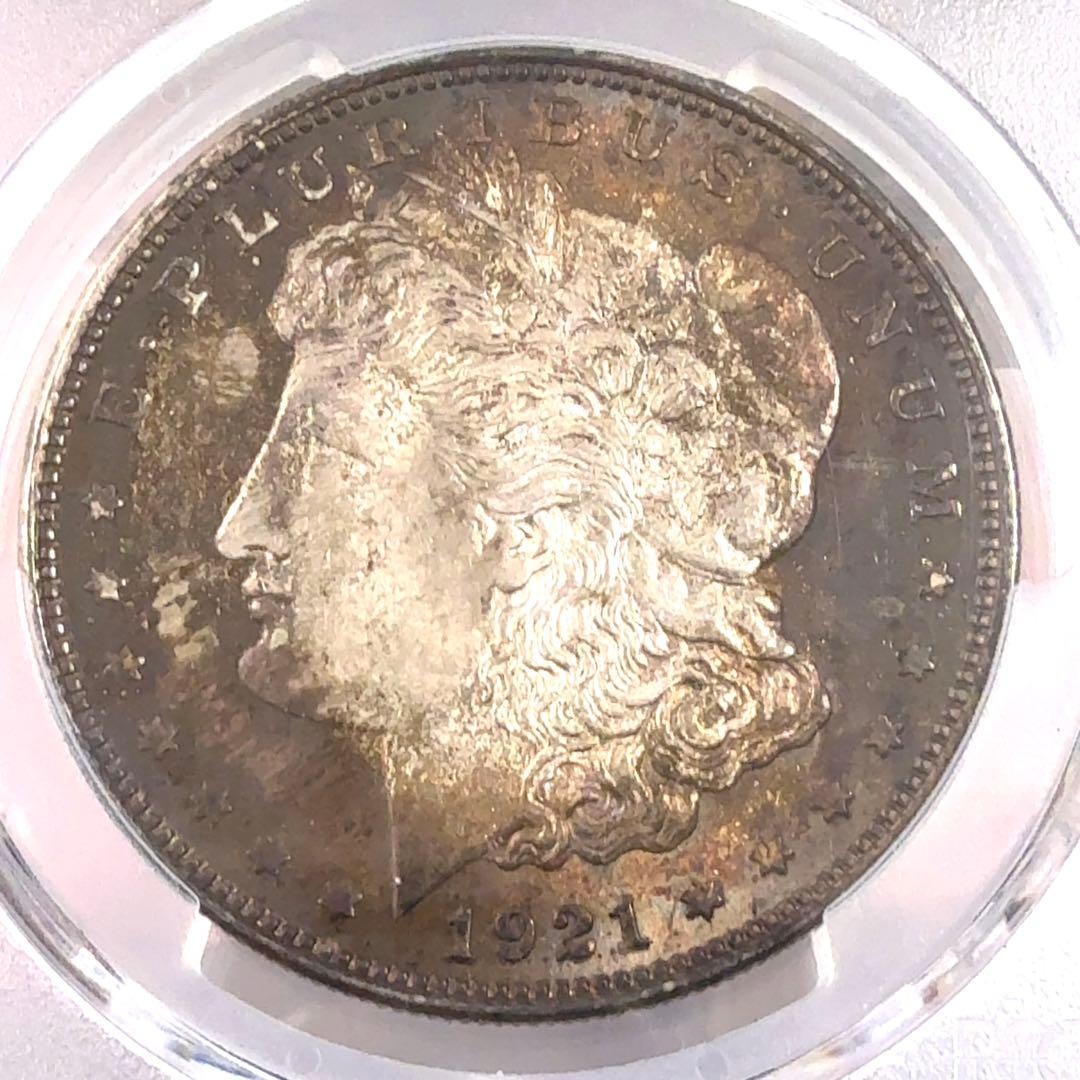 1921年 モルガンダラー PCGS鑑定品 MS63 フィラデルフィア