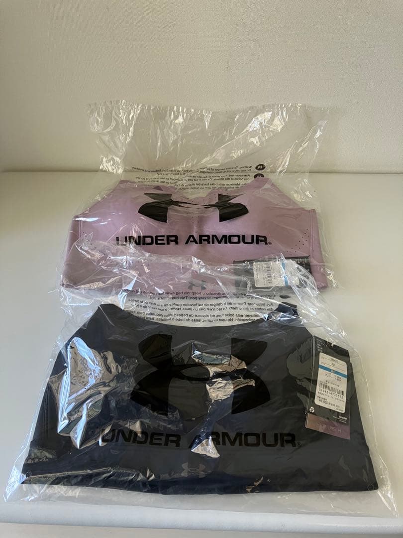 UA スポーツブラ 2着セット 36C(C80) XL相当 ハイサポート