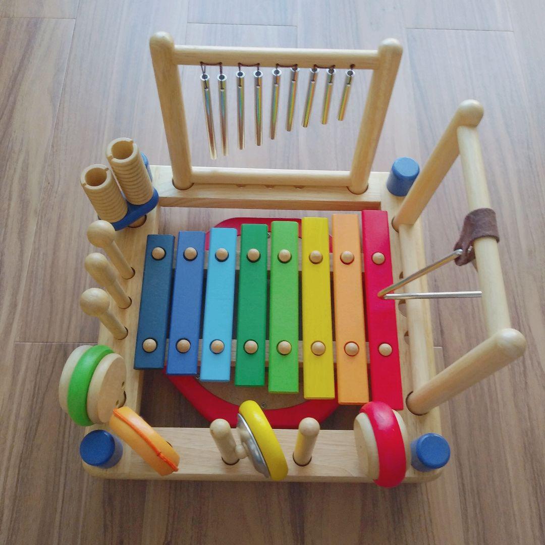 アイムトイ優しい木のおもちゃ楽器セットミュージックステーション知育玩具おまとめ
