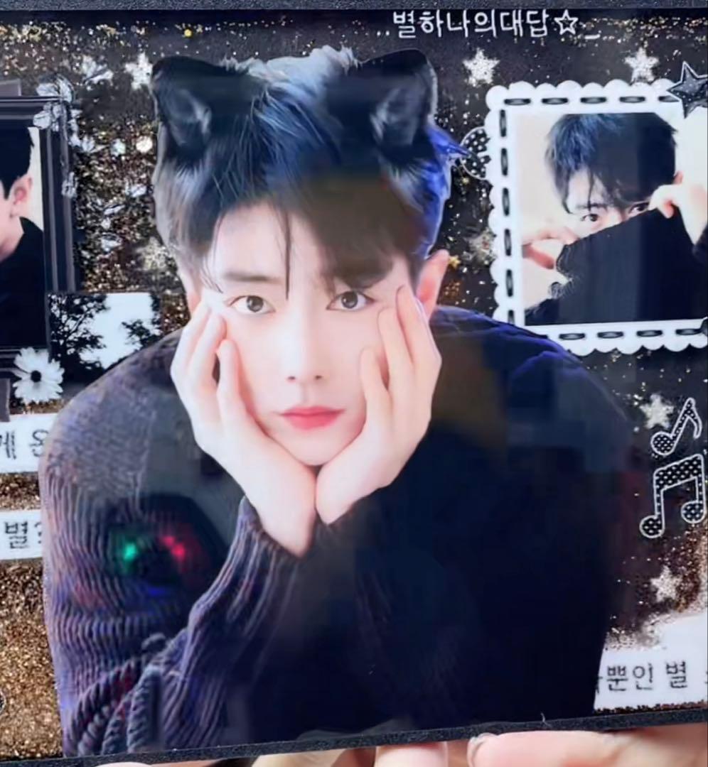 肖戦 新作 A5流砂アクリル特殊加工色纸 デザイン　6点セット❣️確認用❣️0110