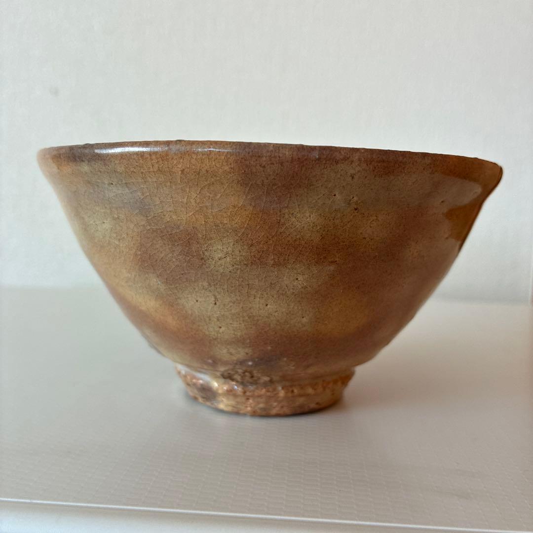 陶器 茶碗 田原陶兵衛 萩焼深川窯 茶道具 共箱 共布　骨董品【美品】