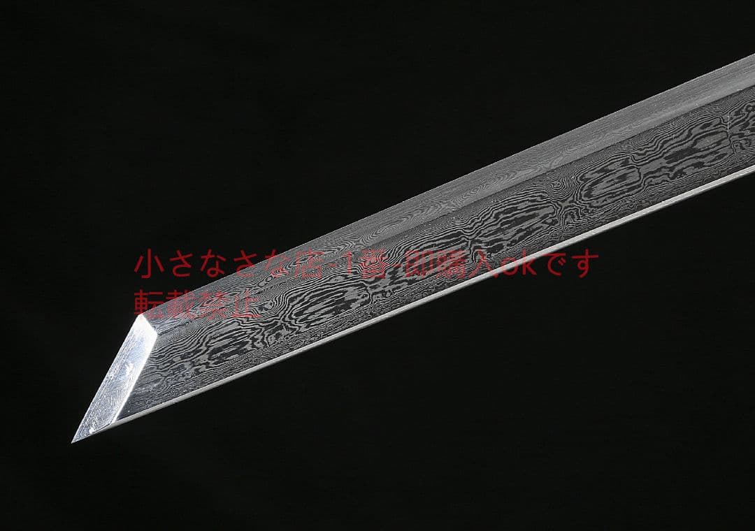 環首唐横刀二色型烏木百錬文紋鋼 古兵器 武具 刀装具 日本刀 模造刀 居合刀