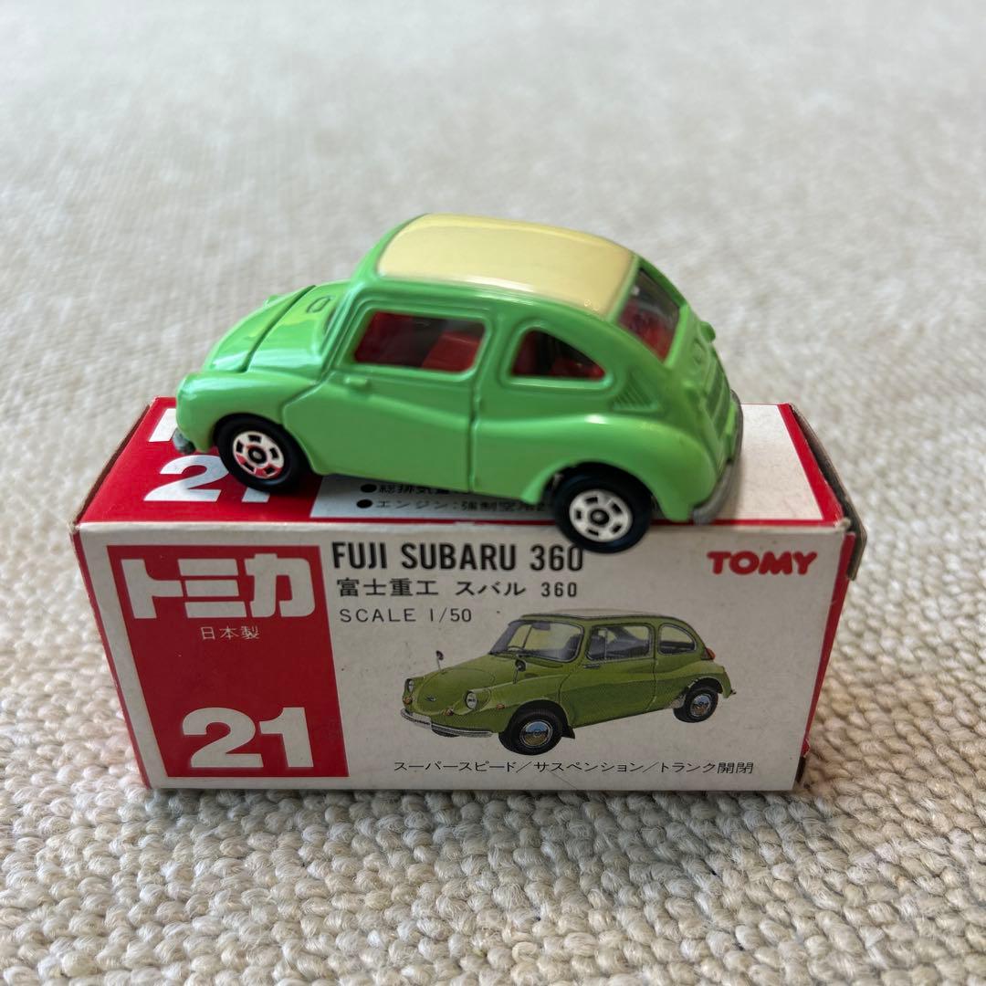 日本製 トミカ 赤箱 富士重工 スバル360 1/50スケール