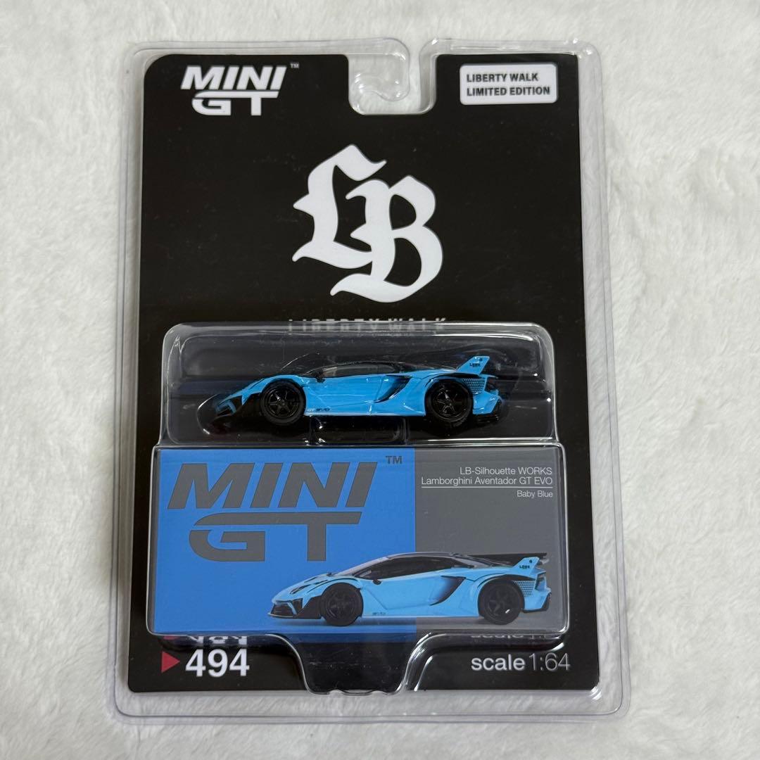 MINI GT 1/64 LBWKアヴェンタドール GT EVO ベビーブルー