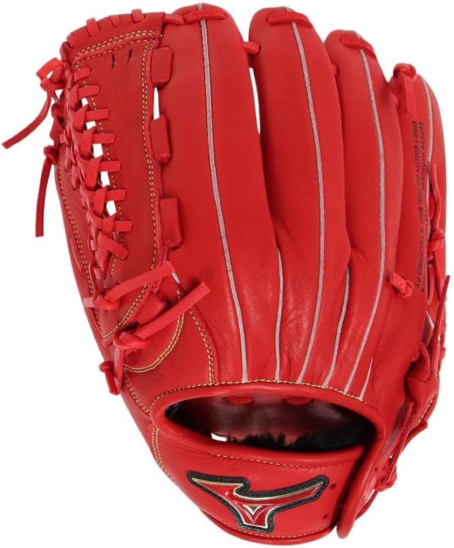 ミズノ 軟式　野球　ソフト グローブ　左投　赤　セレクト9 Soft Plus