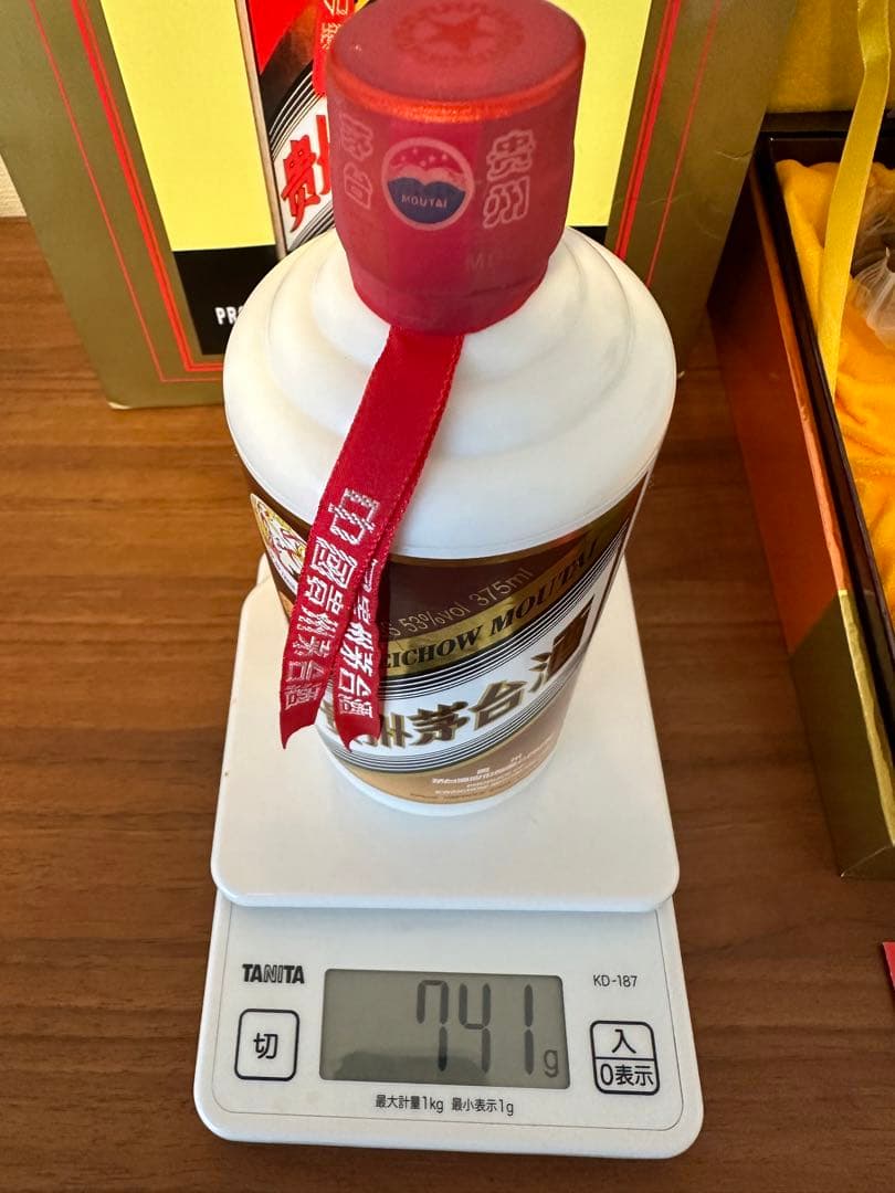 未開封 貴州茅台酒 天女ゴールドラベル 白酒 375ml 53%