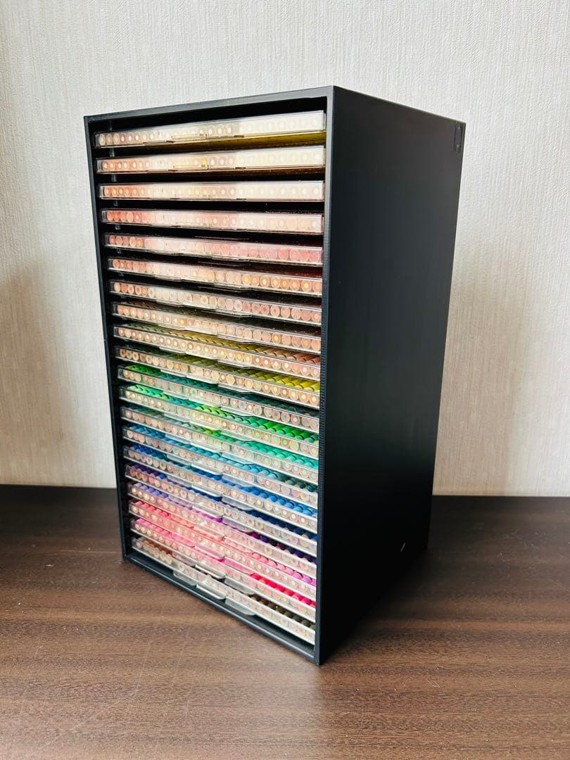 Mamamiak　色鉛筆セット　500色　収納棚付き