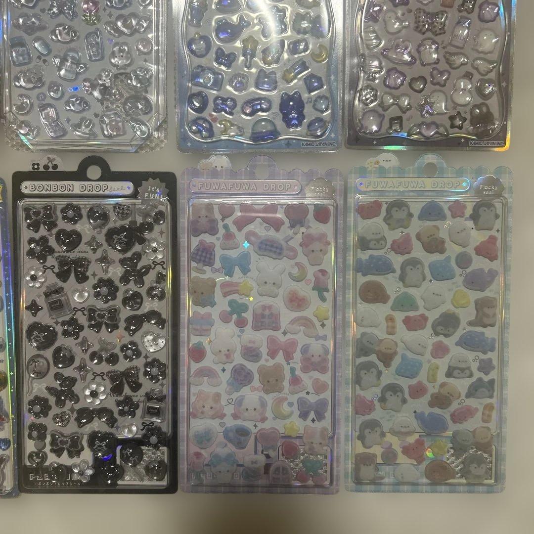 ボンボンドロップシール　プチドロップステッカー　うるちゅるポップシール