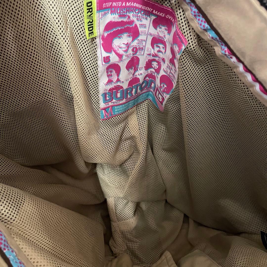 burtonバートンスキーパンツスノーボードウェアズボン下茶色ブラウン刺繍ロゴ