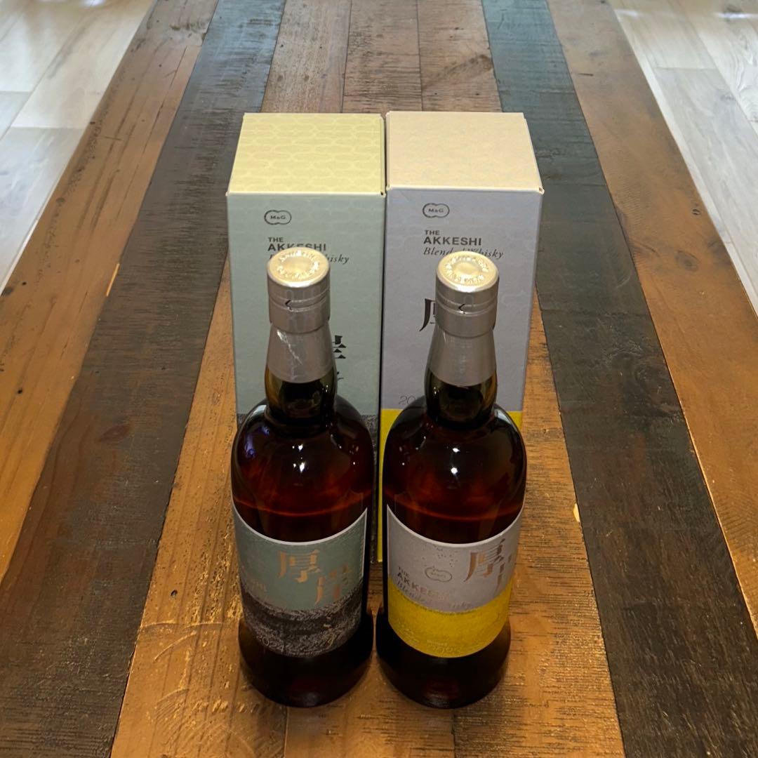 厚岸　ブレンデッド ウイスキー　2本セット / 2023 小雪・2024 霜降