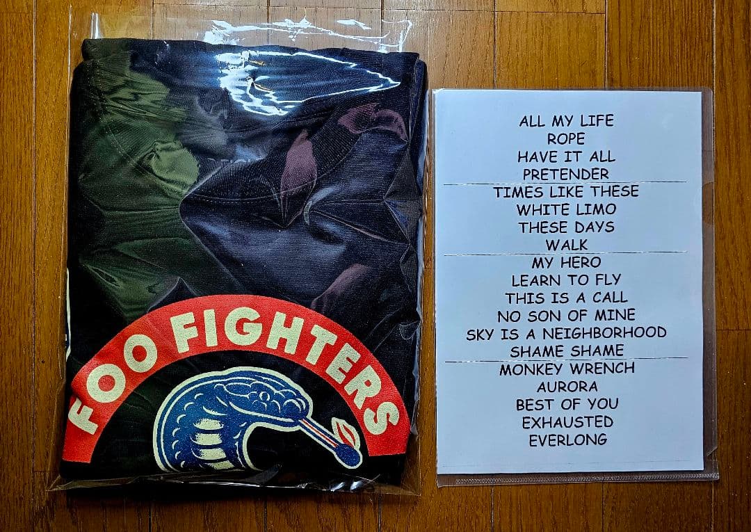【セトリ付】Foo Fighters　MATCHBOX COBRA T/S