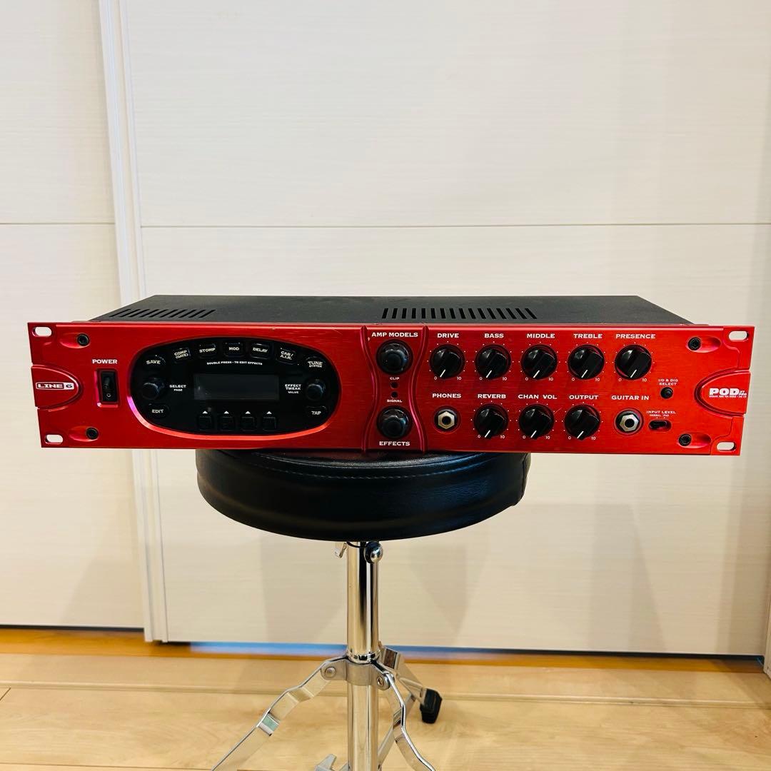 LINE6 POD XT PRO + SKB 2Uラックケース　エフェクター
