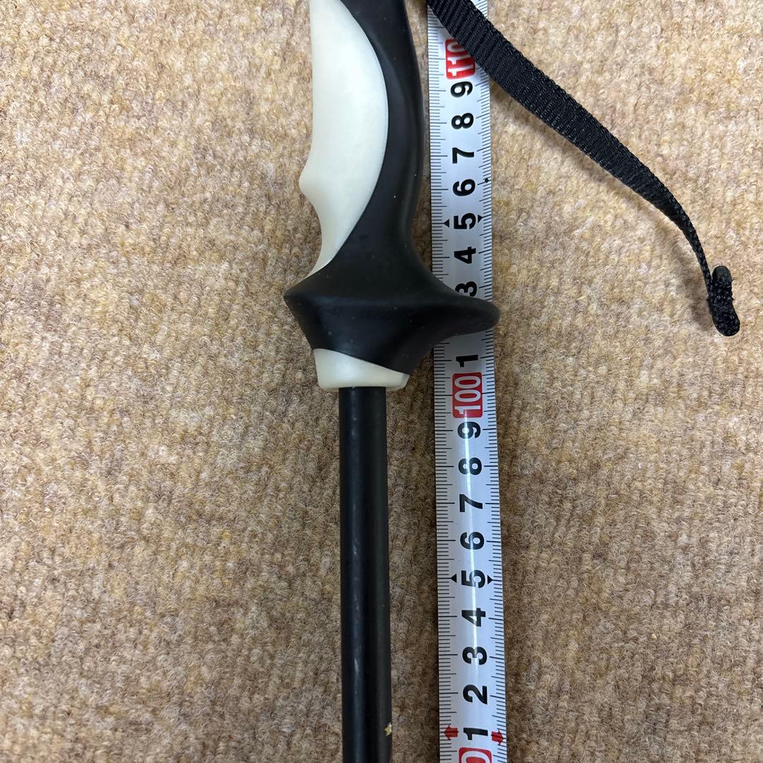 OGASAKAスキー ストック 調整可能 黒/白