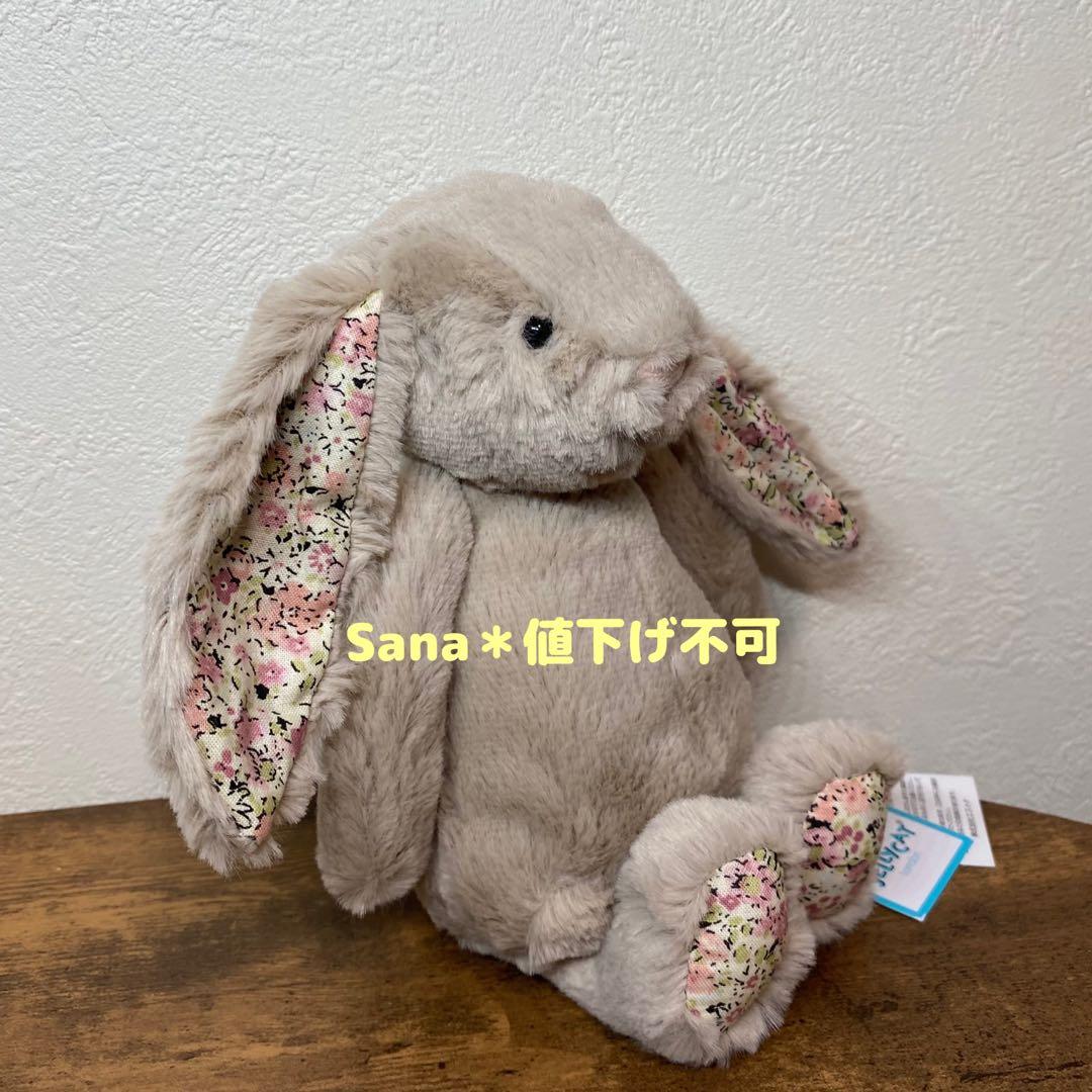 廃盤　新品　ジェリーキャット　ブロッサム　ベージュ　バニー　Sサイズ　茶色　花柄