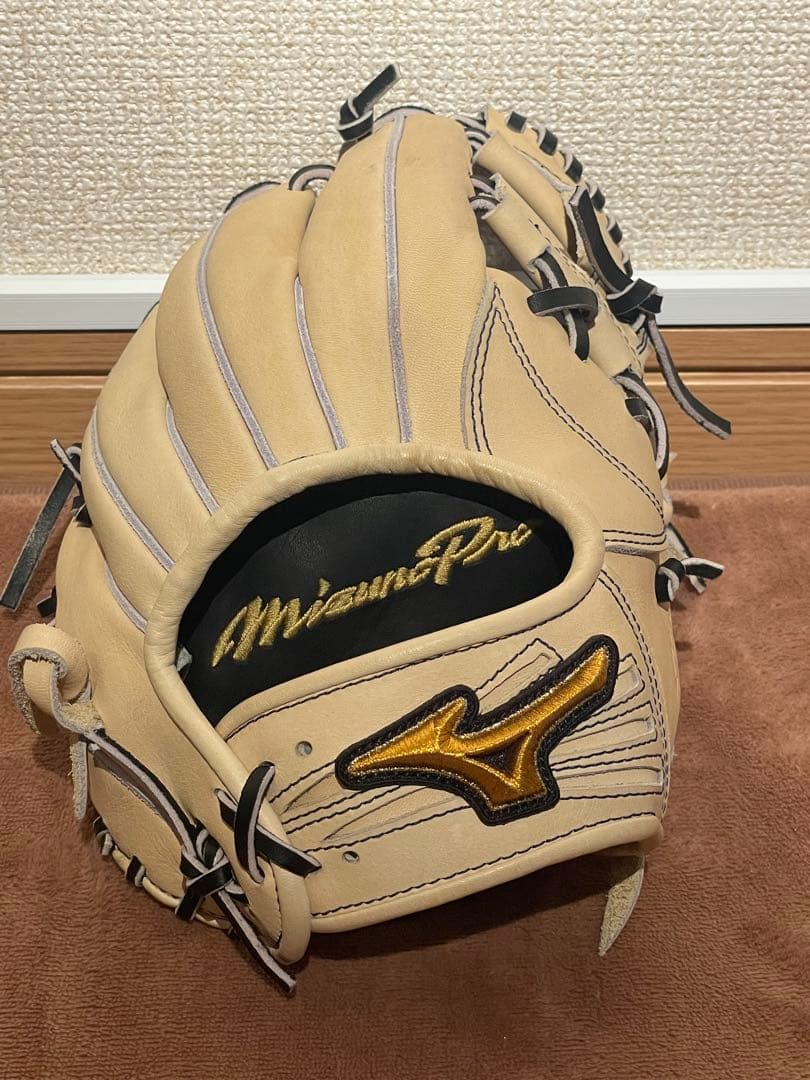 ミズノプロ 硬式 内野手 坂本モデル ブロンド 波賀ジャパン