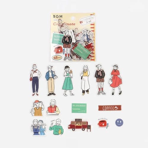 セール83 コーディネートシール★BGM　フレークシール