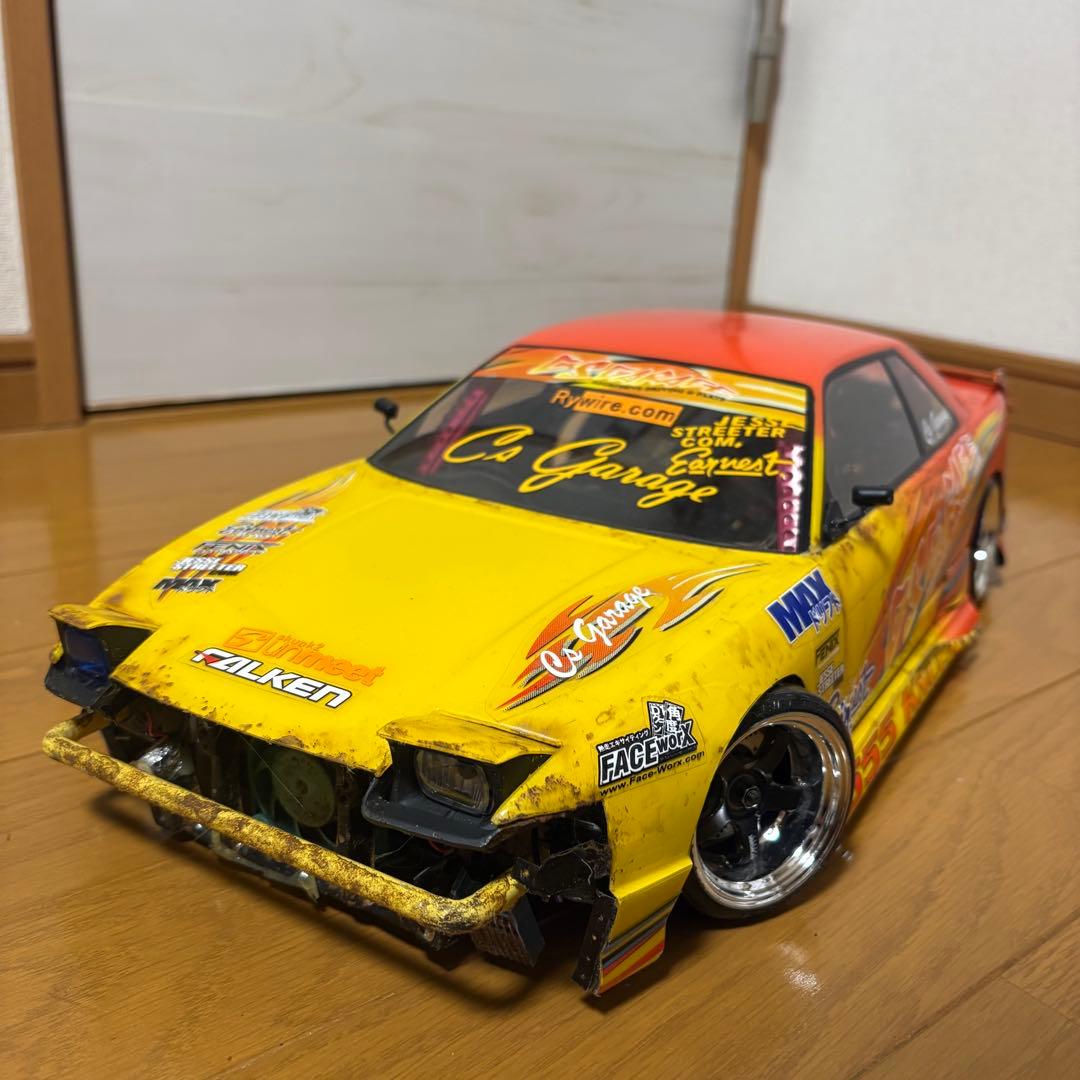 ヨコモ s13 ワンビア 180sx フロント移植 ボロ車仕様