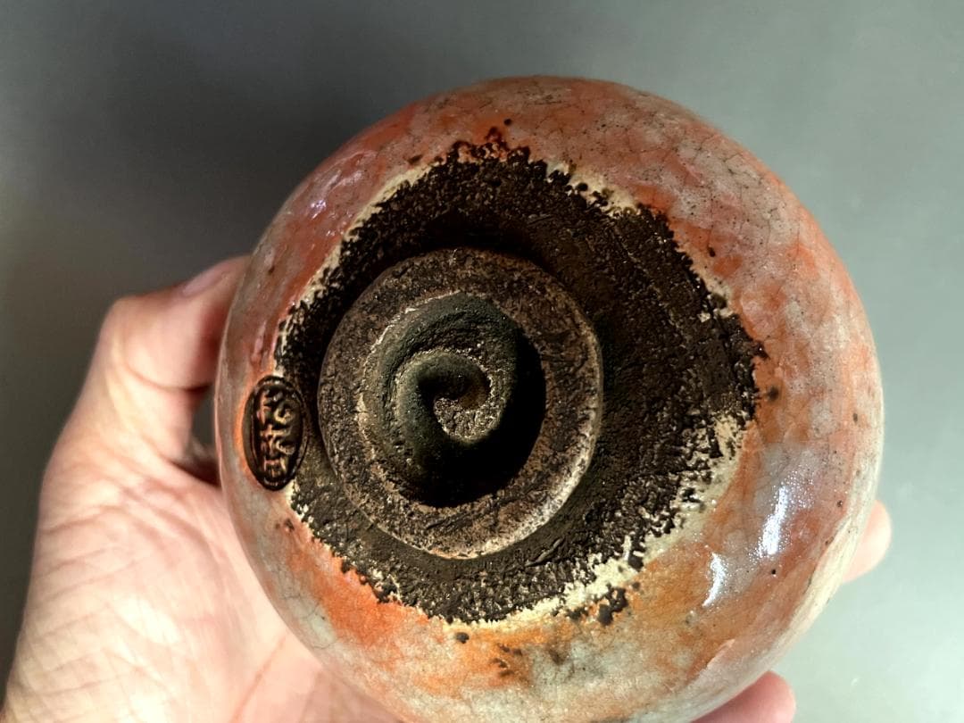 茶碗■古赤楽 松斎 古京焼 お茶道具 古美術 時代物 古陶器 骨董品■