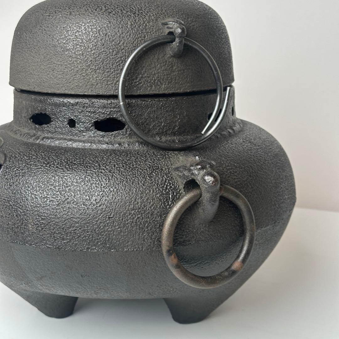 美品 風炉釜 龍敏堂造 龍敏堂